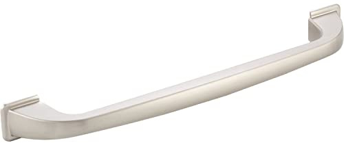 GRIMME Griff Mansel LA 160mm - Möbelgriff Breite 192mm - eleganter Bügelgriff, Aluminium Edelstahl Effekt matt