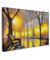 MuchoWow© Bilder Groß 120x80 cm XXL Wohnzimmer Deko Modern Wandbild Foto auf Leinwand Bild Schlafzimmer Room Decor Geschenke Kunstdruck - Gemälde - Bank - Wasser - Licht - Ölgemälde