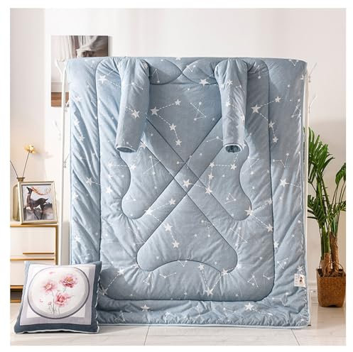 Faul Quilt Mit Ärmeln, Warmen Tragbare Quiltdecke, Multifunktions-Lazy-Quilt mit Ärmeln, Winter Warm Thickened Soft Wearable Quilt Winter Lazy Bed Couch Quilt Walking Blanket ( Color : Blue3 , Size :