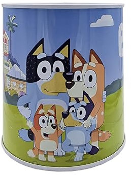 CyP Brands Blue Spardose, Becher, Spardose, mittelgroß, thermoversiegelt, Mehrfarbig, offizielles Produkt