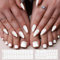 EBANKU 52pcs Semi-Cured Gel Nail Strips Set - Long Lasting Salon Nails for Toes, Includes Nail File & Stick (White)