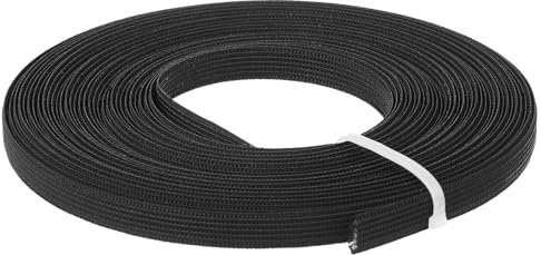 sourcing map Boning for Sewing, 1Pcs 10 Yards 8mm - Polyester Sew-Through High-Density Corset Boning for Wedding Dress, Bridal Gown (Black)