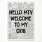 mifyuibytr Hi MTV, Welcome To My Crib Zeitung, Leinwand-Kunst, Vintage-Schwarz-Weiß-Nachrichtenposter, trendiges 70er-Jahre-Zimmer-Poster, ästhetisches Poster für Wand, Typografie-Druckkunst für