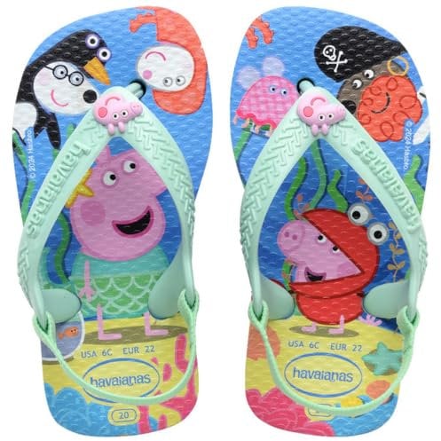 Havaianas Baby Peppa Pig, Chanclas Unisex bebé, Lavender Blue, 24 EU
