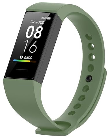 BYISYUE Bracelet pour Xiaomi Mi Smart Band 4C, Silicone Sport Bracelets de Remplacement pour Xiaomi Mi Smart Band 4C