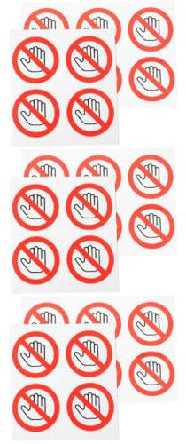 TOGEVAL 3sets Bitte Zeichen Aufkleber Warnschild Aufkleber Für Maschinen 10 Stücke * 3