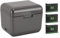 Chargeur de Batterie de Caméra de Sport avec Batterie, Hub 3 Canaux, Câble de Type C à 3 Emplacements, Batterie de Remplacement de 2500mAh pour X4