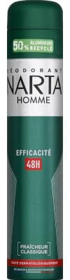 Narta Effektives Deodorant für Herren, 48 Stunden – 200 ml Flasche