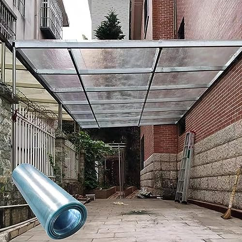 YHKJLYH Polycarbonatplatten, Poly-Kunststoff-Dachplatte, UV-geschützte, regendichte Gewächshausabdeckung, für Frühbeetbedachungen, Verkleidungen, Überdachungen, Carports, leicht zu biegen und zu sch