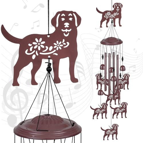 Hunde-Windspiel, Geschenk für Mutter, Haus, Garten, Balkon, Zimmer, Terrasse, Innen- und Außenbereich, Hundedekoration, Hunde-Windspiel, Gedenk-Windspiel, Hunde-Windfänger,