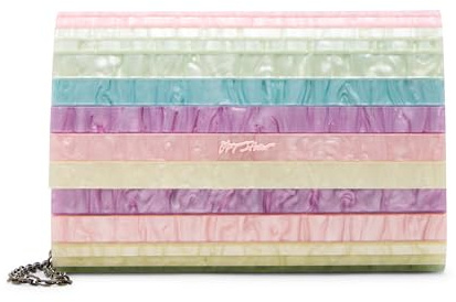 Betsey Johnson Strip Hooray Clutch, Pastell, pastellfarben, Einheitsgröße