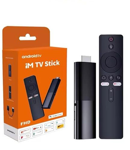 Android iM TV Stick HDR I96 D1 ATV 4K – Streaming Device with Wi-Fi 6, Android TV 10, 4K UHD HDR, Dual-Band Wi-Fi, Bluetooth, Netflix, YouTube, and Voice Assistant Support