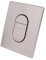 Tokenhigh Dual Flush Actuator Plate for G-R-O-H-E Skate Air, Toilet Flush Button Flushing Plate, Toilet Cistern Replacement Parts, Toilet Flush Button Front Panel for Toilet Tank (Matte Gery)