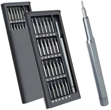 50-in-1 Precision Screwdriver Set, Nickel-Chrome Steel Mini Tool Kit for Glasses, Watch, Phone & Electronics Repair, Compact Screwdriver Set with Spectacle Repair Tools, Tiny Screwdrivers