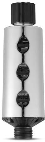 Legionella Inline Shower Head Filter High Pressure Water Softener | Removes 99.99999% of harmful substances SS-883 (chrome)