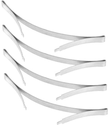 DIYEAH 4piezas Posicionador Inferior Para Puertas Correderas De Armario Accesorios De Riel De Acero Manganeso Clip De Limitador De Deslizamiento Solución Duradera Para Sistemas De Puertas Correderas