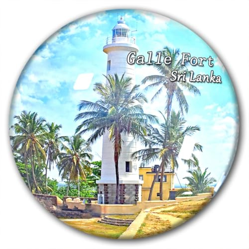 Kühlschrankmagnet Sri Lanka Galle Fort Kühlschrank-Aufkleber, dekorativer Magnet, Reise-Souvenir, Glas