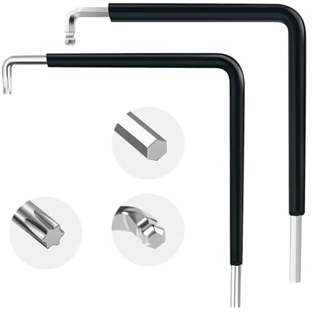 Fenster Einstellwerkzeug 2 Stück Torx 15,Sechskant 4mm und Kugelkopf 4mm Fenster Montage Werkzeug Fensterbauer Werkzeug Einstellschlüssel für Fenstereinstellungen, Tür Fenstermontagen, Türreparaturen