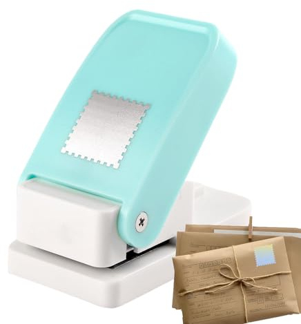 Perforateur Timbres,Fournitures De Scrapbooking DIY Pour Formes Carré Et Rectangle,Poinçon Papier Forme Timbre-Poste | Pour Les Loisirs Créatifs, La Création De Cartes, Le Journal Et