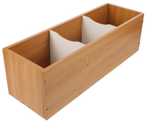 NUOBESTY Record Storage Rack Wooden CD Shelf Unit Large Capacity Dvd Holder Rack CD Display Stand for Home Office and Dorm Use