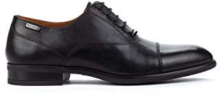 Pikolinos Zapatos Cordones en Cuero Bristol para Caballero Color Black