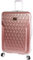 Bebe Luggage Stella Hartschalenkoffer, 73,7 cm, kariert, Rose Gold, Einheitsgröße, Gepäck-Hartschalen-Karo-Spinner