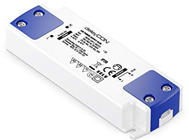 deleyCON 12 V SLIM LED Trafo Transformator Netzteil 0-20 W 200-240 V zu 12 V DC LED Lampen Lichtstreifen G4 MR11 MR16 Leuchten Überladung Überhitzung