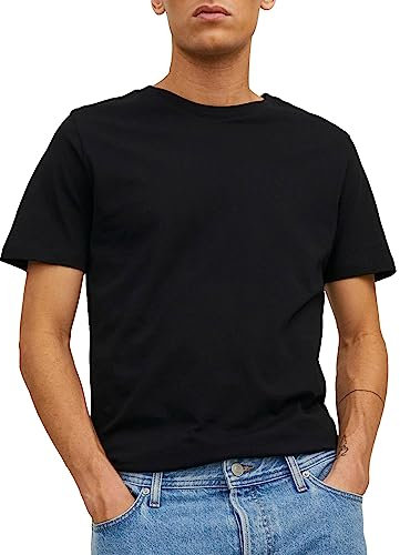 JACK & JONES Jjeorganic Basic Tee Ss O-neck Noos Homme T-Shirt, Noir, XXL