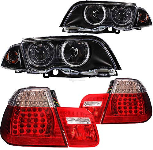 Set Scheinwerfer Rückleuchte 3er E46 98-01 CCFL ANGEL EYES