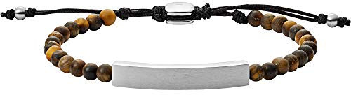 Fossil Armband Für Männer Vintage Casual, Länge: 170mm ~ 250mm Braun Semi-Precious Armband, JF03176040