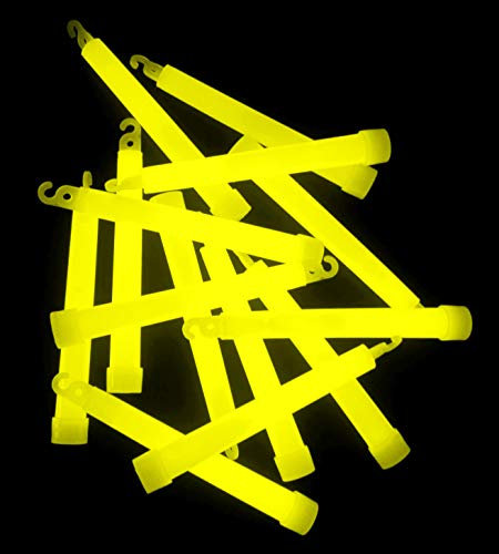 Partyknicklichter - 25 Power Knicklichter 150x15 mm GELB für Events, Notbeleuchtung, Signalleuchten, Weg-Markierungen