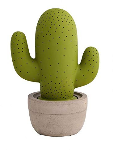 BRANDANI 53384 Lampada Cactus Verde Sabbia In Porcellana
