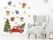 GRAZDesign Wandtattoo Weihnachten, Set mit Tannenbaum und Auto, Weihnachtsdeko Aufkleber Set mit Trolls, Weihnachtssticker / 57x80cm