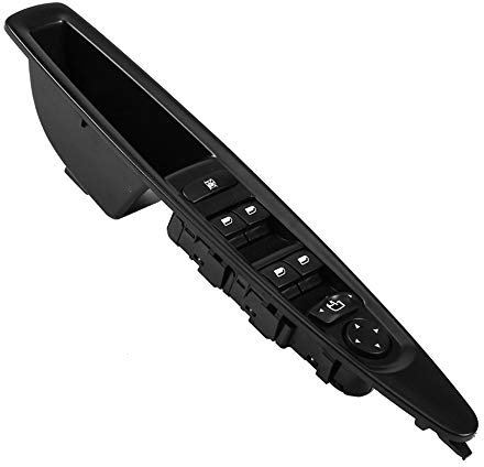 ShangDeLi para Citroen C4 Botonera Elevalunas Interruptor de La Ventana Botón Negro Automático