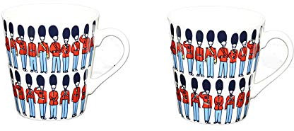 Cath Kidston Boxed Set of 2 China Mini Stanley Guards Mugs 300ml in White