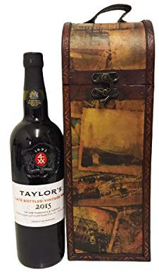 Taylor's Late Bottled Port 75cl Presented in a Vintage Style Wooden Unique Box