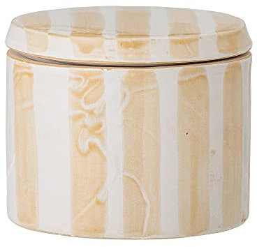 Bloomingville Behälter mit Deckel Cathe, gelb, Keramik