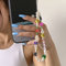Handykette Perlen Handyanhänger,Böhmische Perlen Handschlaufe für Telefon,Lächeln Frucht Perlen Anti-Verlorene Handykette Telefon Charm Strap Anhänger Schlüsselband Kette Mobile Phone Handy-Schmuck
