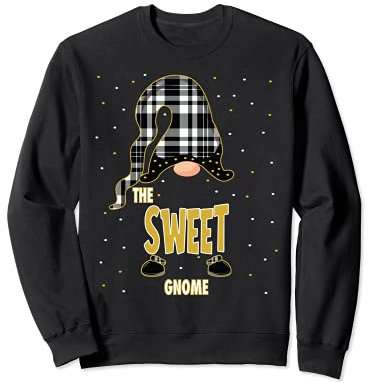Funny Sweet Gnome Family Matching Pajama Sweatshirt
