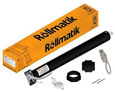 Rollmatik Motore per Tapparelle Elettriche Portata 240Kg 120Nm con Manovra di Soccorso Snodo e Senza Asta. Finecorsa Meccanici. Predisposizione Pulsante SU/GIU. Apertura Automatica Persiane.