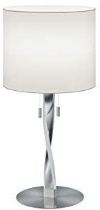 meineWunschleuchte Tischleuchte mit beleuchtetem Gestell und weißem Stoffschirm, 62cm groß