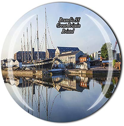 Brunel's SS Great Bristol UK Kühlschrankmagnet, Kristall, Touristen, Souvenir, Geschenkkollektion, Kühlschrank-Magnet-Aufkleber
