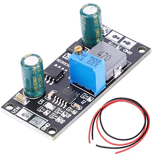 Youmile 9V/18V Lithium Battery Charger Board MPPT Board 3.7V 7.4V Lithium Battery Protection Charger Module with 26awg red and black cable(9V)