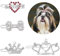 Cobee Bling Dog Crown Haarschmuck, 4 Stück Strass Hund Katze Haarspange
