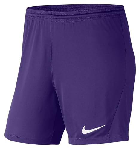 Nike Damen W Nk Df Park Iii Nb K Shorts, Court Purple/White, L EU