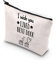 PLITI Make-up-Tasche mit Aufschrift I Wish You Lived Next Door, Geschenke für Beste Freundin, BFF, Geburtstag, Make-up-Tasche für Frauen, Seelenschwester, Beste Kolleginnen, Lived Next Dooru