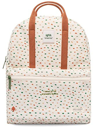 Lefrik September Classic Schulrucksack - 100 % recycelter Stoff - 35 x 28 x 10 - 10 l, Sam, M