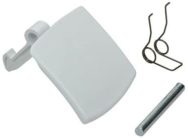 RECAMBIOS DREYMA Maneta Puerta Lavadora Repuesto Universal CO 069637 069638 069629 Compatible con Balay Bosch Siemens Lynx Superser Agni Ignis LG Whirlpool Crolls Color Blanco Kit Completo