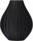 3D Vase Blumenvase/Dekovase Selina 10 cm für Schnitt-/ Trockenblumen | nachhaltig | wasserdicht (Schwarz)