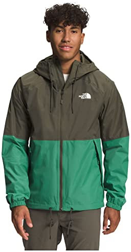 THE NORTH FACE Antora Regen-Kapuzenjacke für Herren, Grün (Taupe Green/Deep Grass Green), Größe M